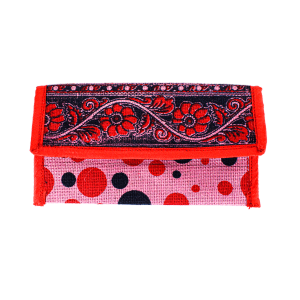 Clutch (pink & red)